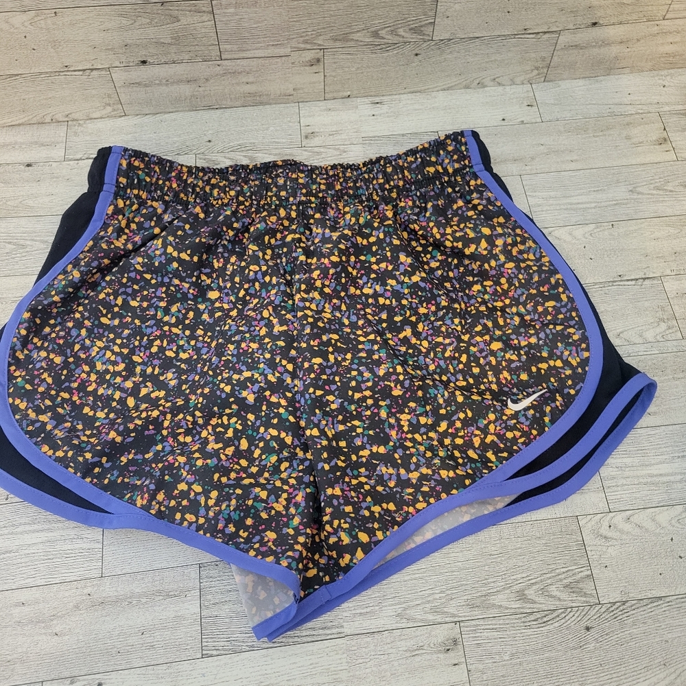 NWOT Nike Womens Running Shorts Smallโ Multi Color Dri-Fit Athletic Shorts